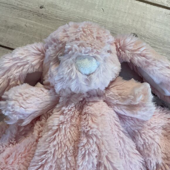 Manhattan Kids Pink Bunny Rabbit Lovey Soft Plush Baby Security Blanket - Picture 2 of 12